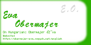 eva obermajer business card